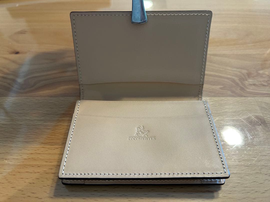 ココマイスター　COCOMEISTER　名刺入れ　ブライドルレザー　モスグリーン