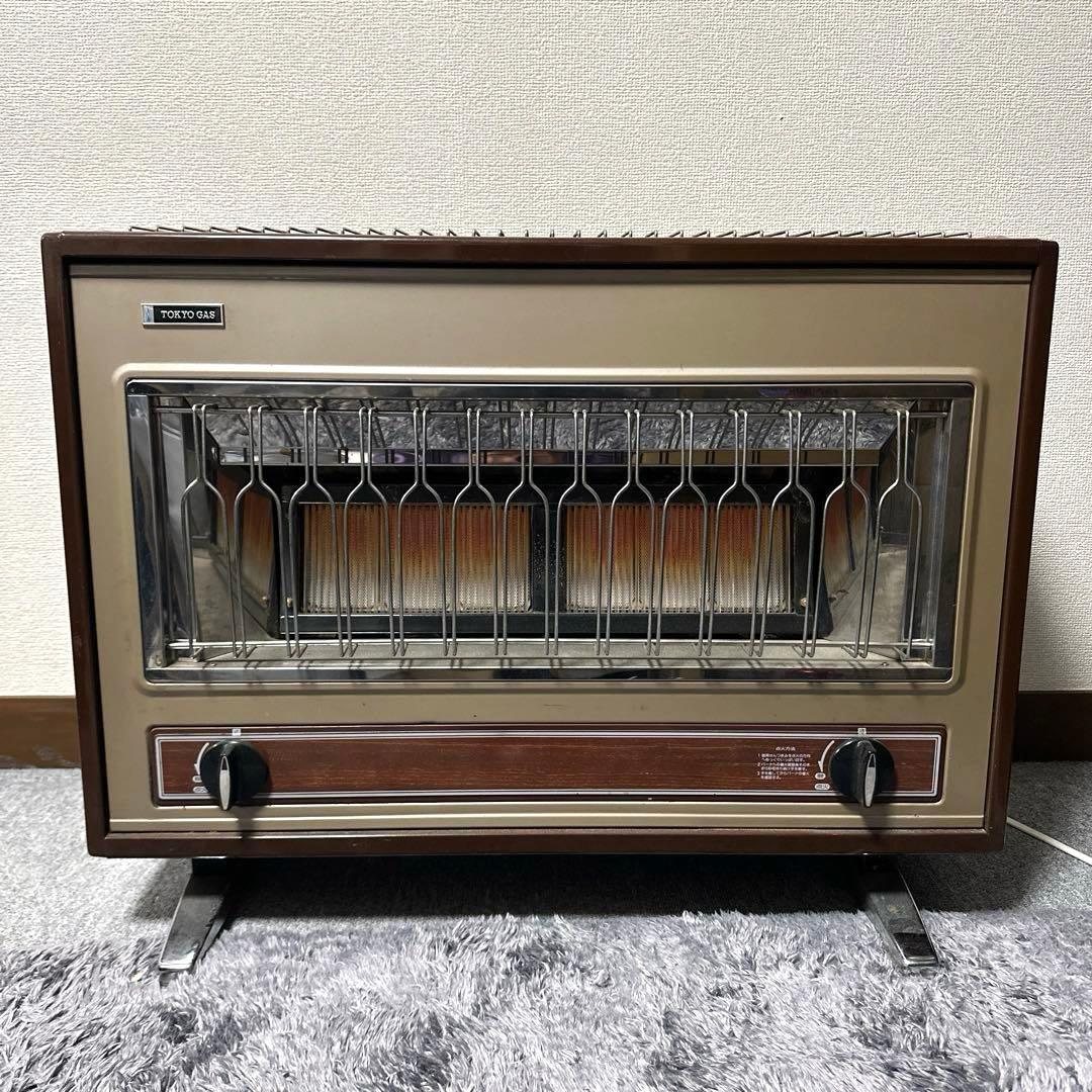 リンナイ 都市ガス レトロ 昭和 赤外線ストーブ 大型