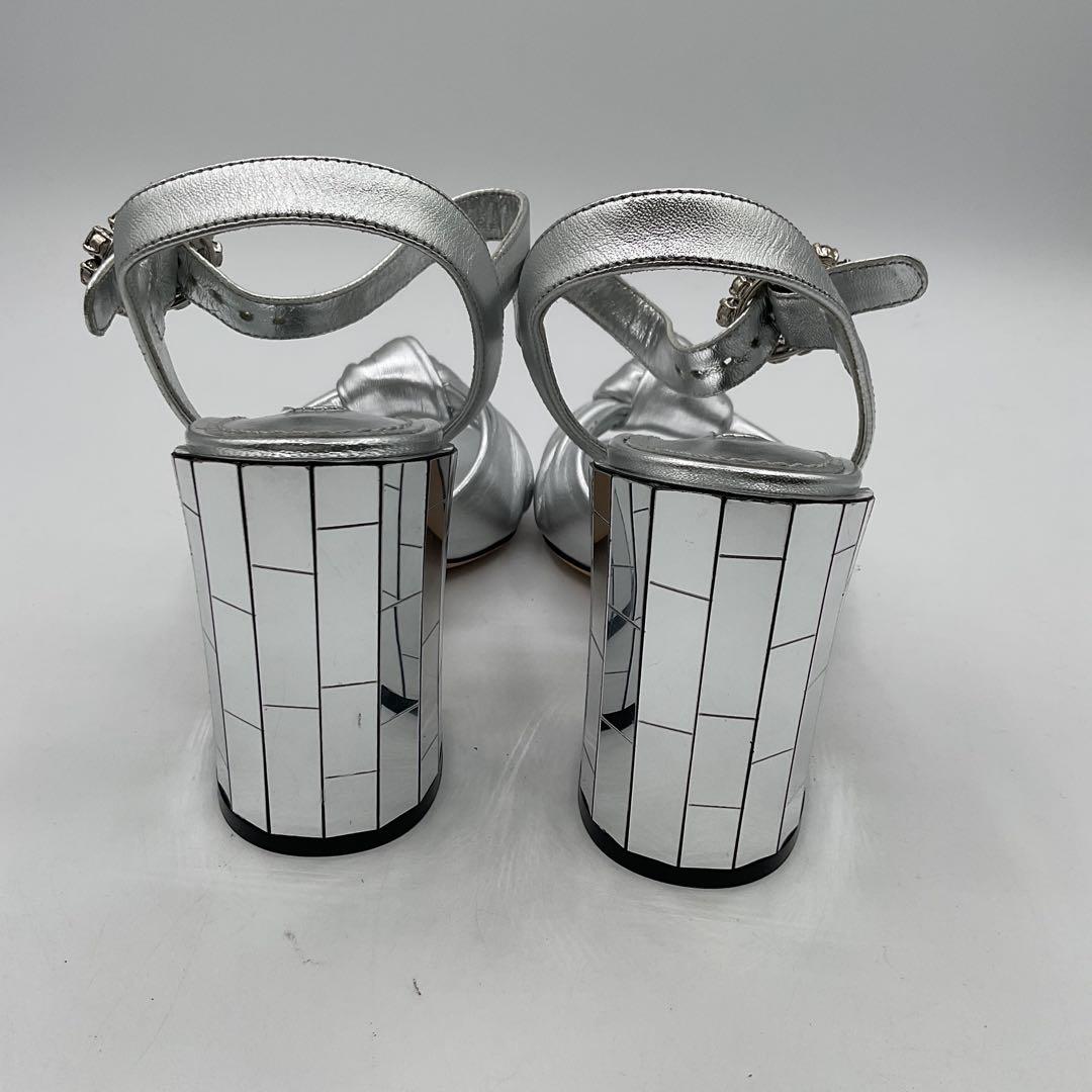 ドルチェ＆ガッバーナ D＆Ｇ サンダル シルバー 22〜22.5 箱付