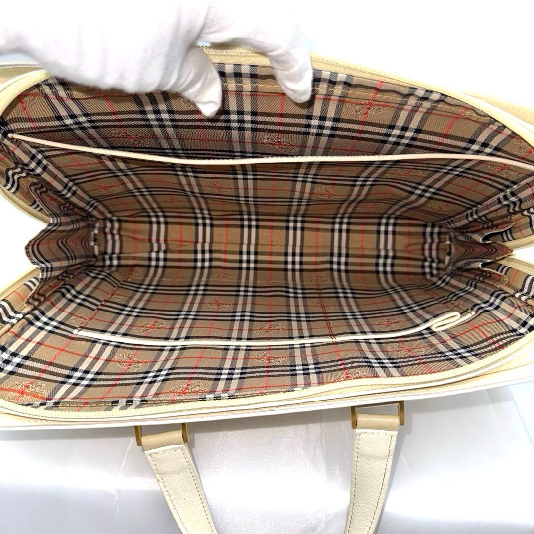 ✨美品✨Burberrys バーバリーズ 2WAY ブリーフケース アイボリー