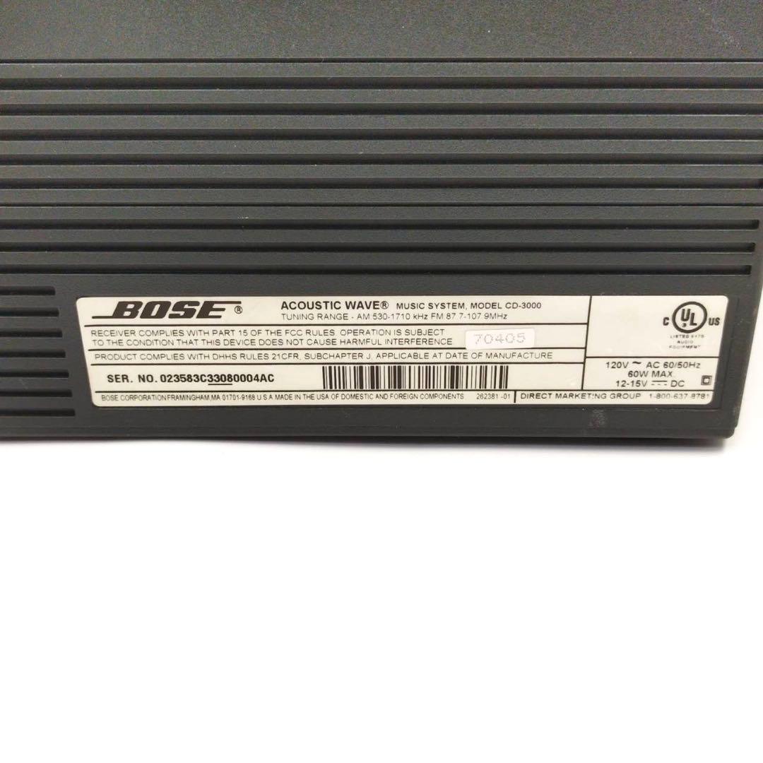 ラジオ・コンポ Bose Acoustic Wave music system CD-3000