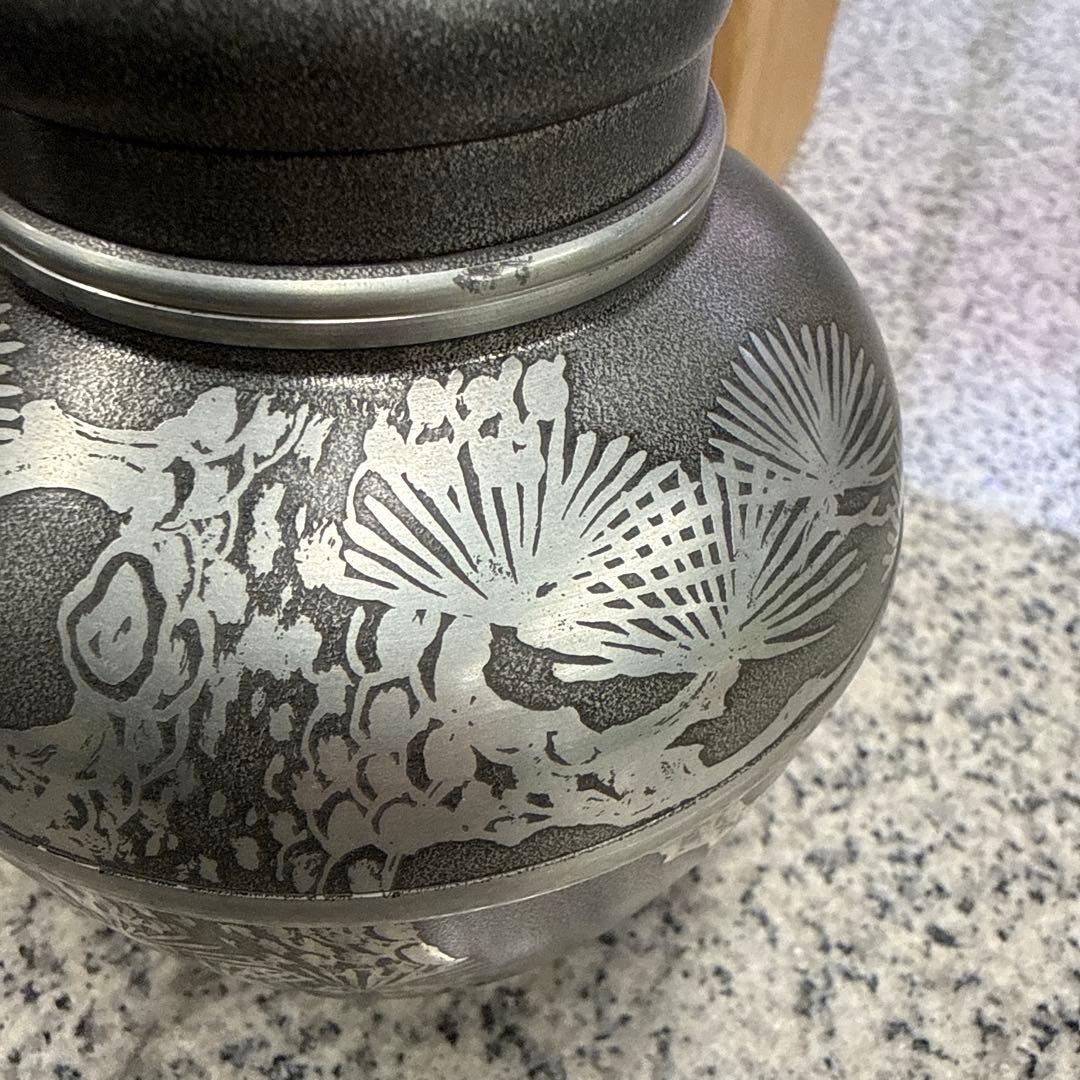 本錫製 茶壷 工芸品 アンティーク 茶道具 茶入れ 小物 格安