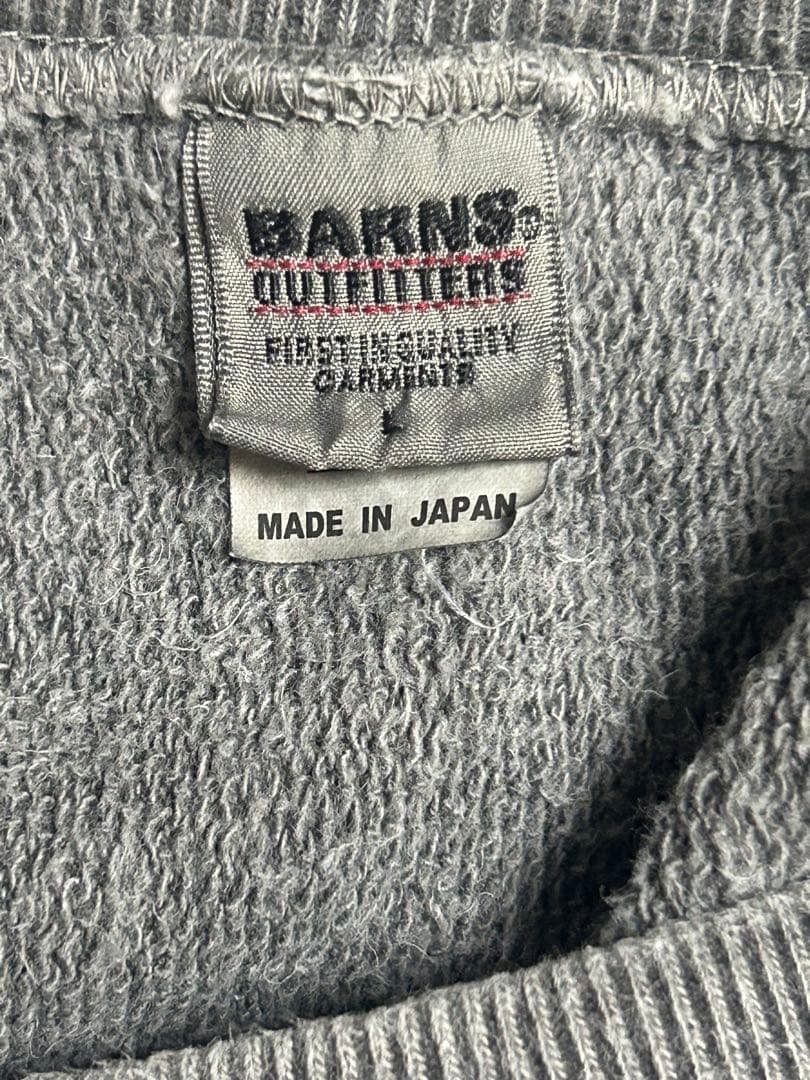 WAIPER BARNS USAコットン クルーネック スウェット　サイズL