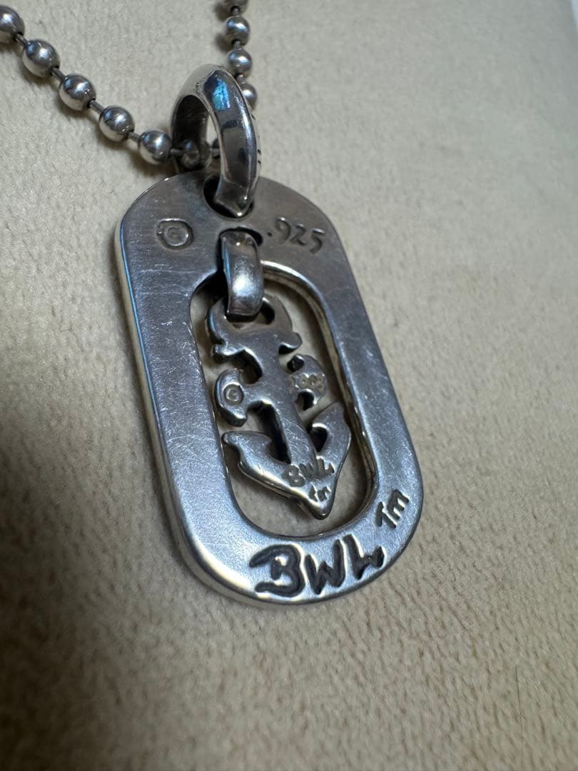 BWL 925シルバー ドッグタグネックレス