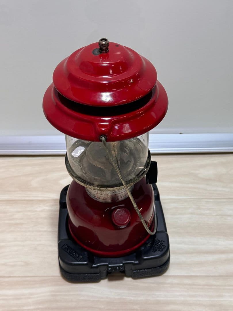 Coleman ランタン 赤 キャリーケース付き