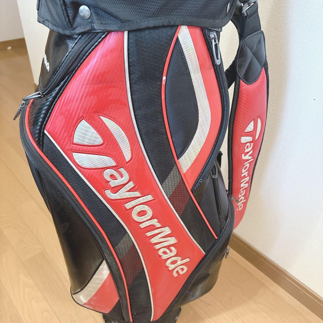 K447 TaylorMade キャディバッグ 赤 黒