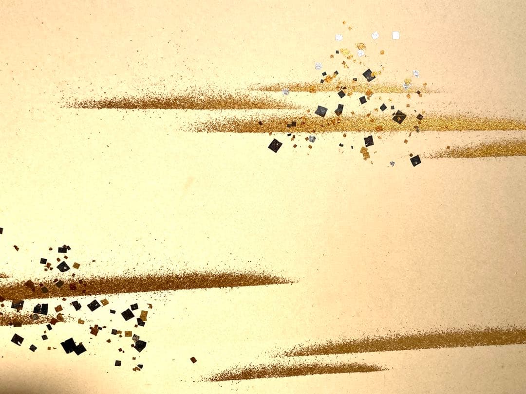 割引❗️「母」 即中斎好 金銀箔 金砂子 風炉先屏風 総張 桑縁 紙箱（206③）