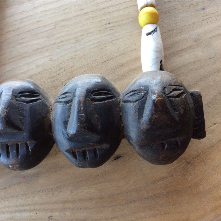 アンティーク ナガ族 ネックレス#木 民族衣装