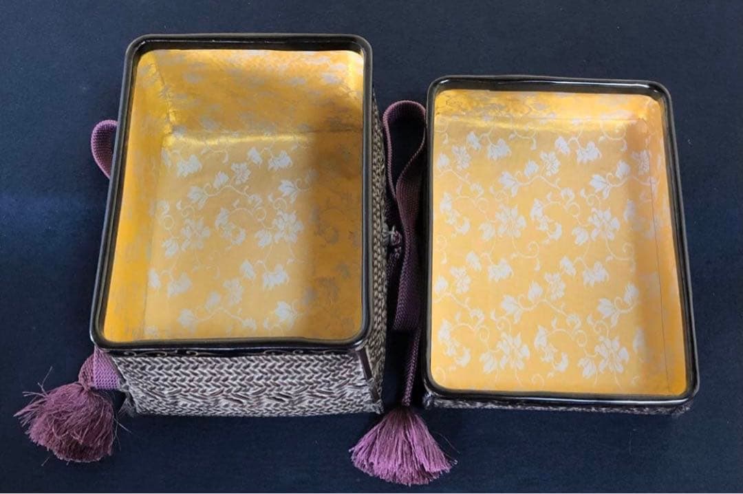 《R》茶道具 蒔絵付 御所籠 在銘 お茶道具付 仕覆付　260120き5