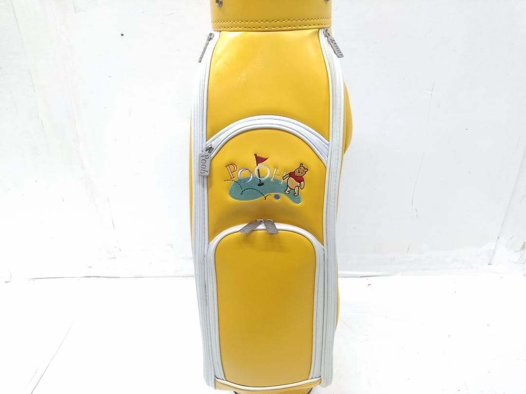 稀少 ディズニー プーさん キャディバッグ 8.5型 ヘッドカバー付★