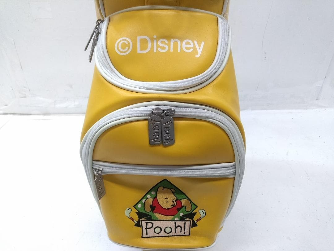 稀少 ディズニー プーさん キャディバッグ 8.5型 ヘッドカバー付★