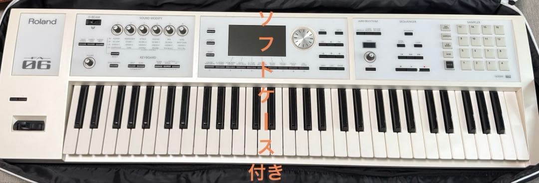 Roland FA06 シンセサイザー　ソフトケース有り