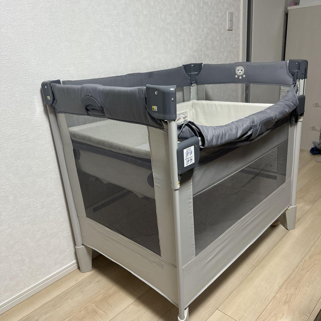 アップリカ ココネルエアー AB グレーベアー ベビーベッド
