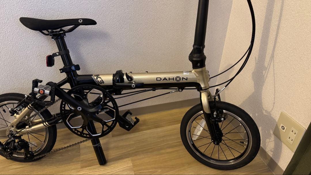 DAHON ( ダホン ) K3 シャンパン　折りたたみ自転車ペダル輪行袋付き