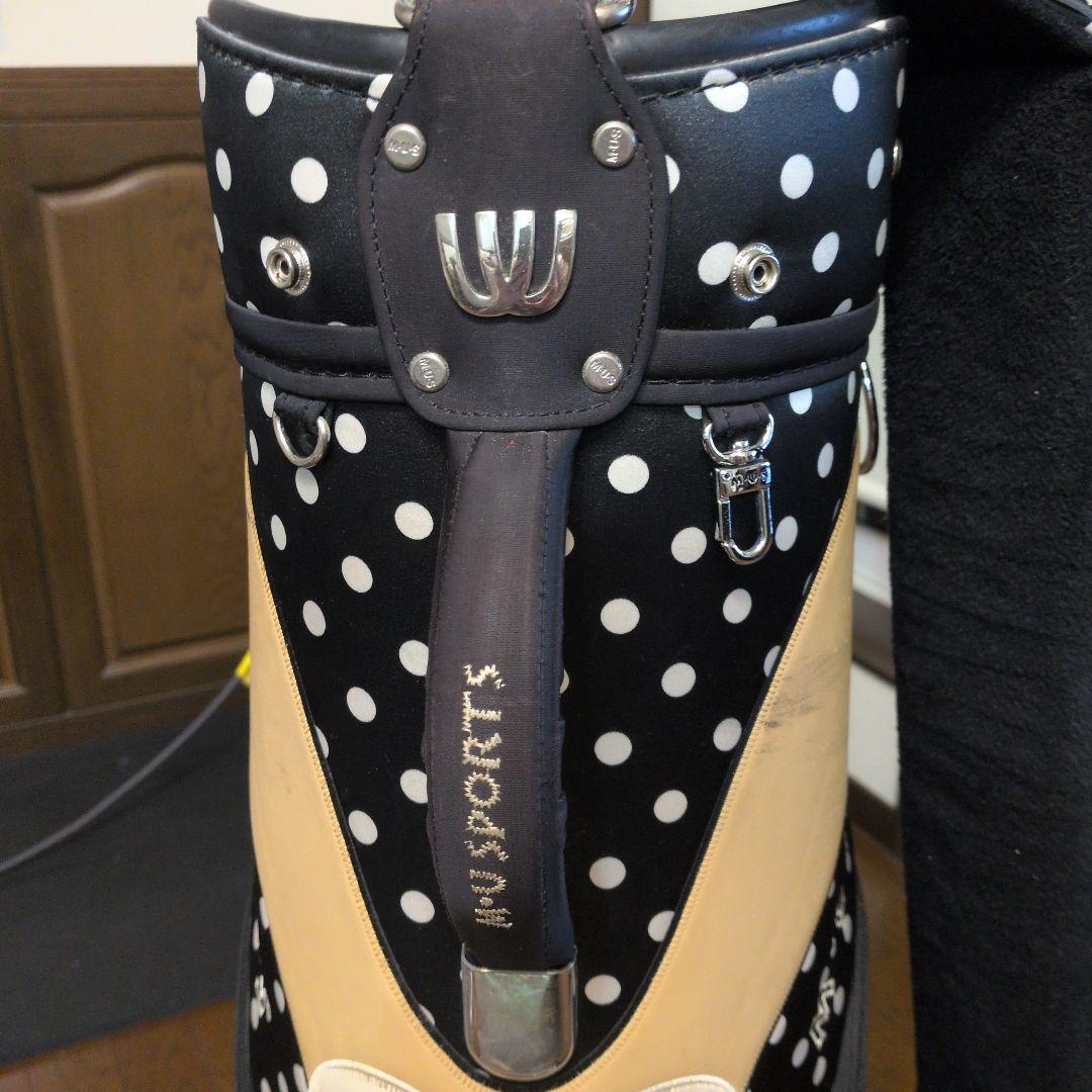 M・U SPORTS ドット柄キャディバッグ　キャスター付