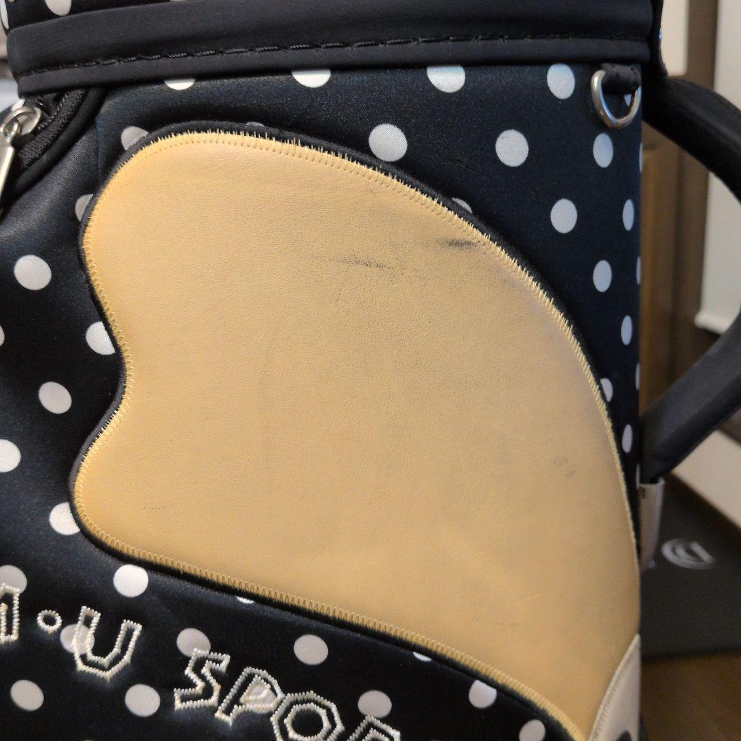 M・U SPORTS ドット柄キャディバッグ　キャスター付