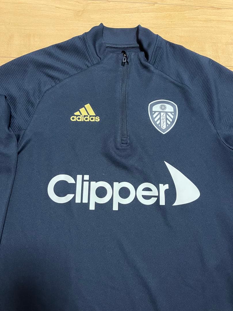 リーズ　adidas Leeds United ジャージ ネイビー　上S下M美品