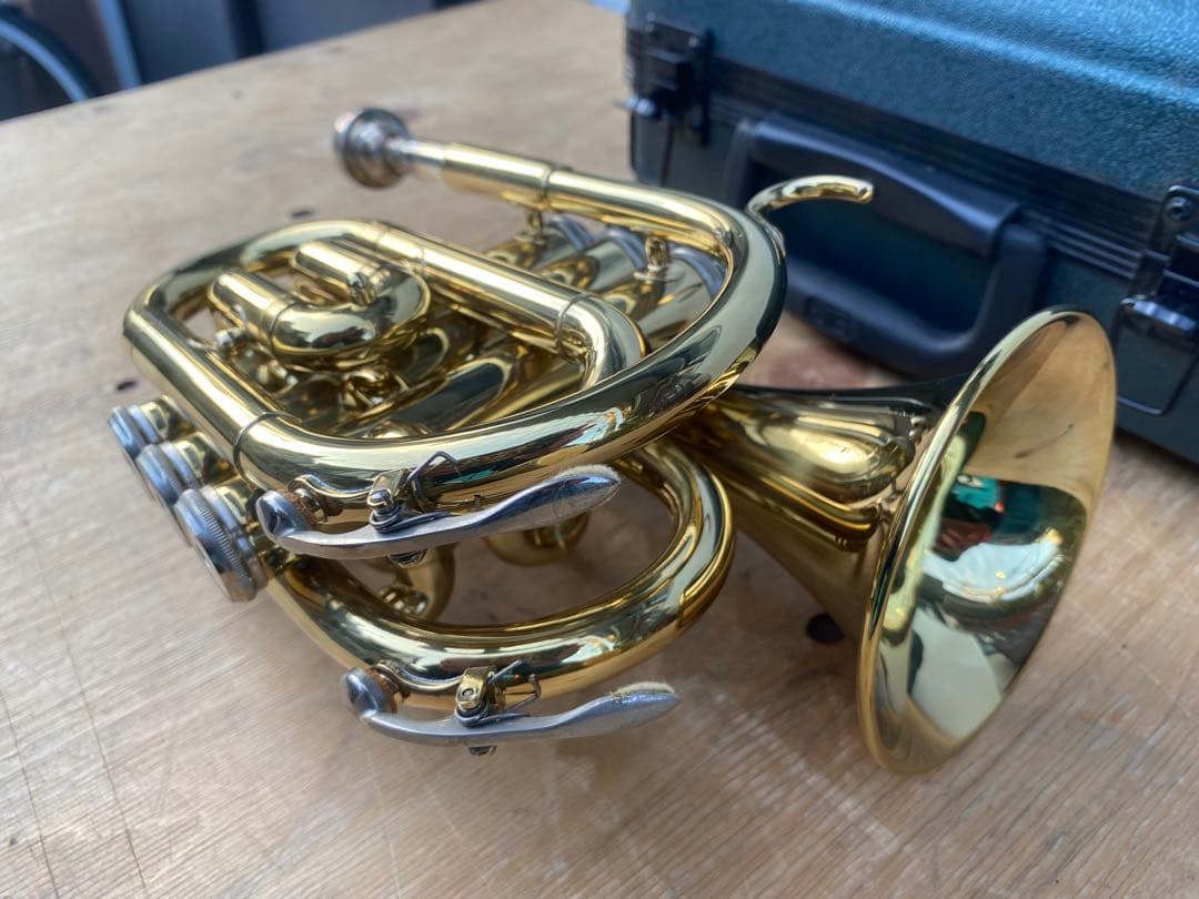 J Michael ミニトランペット　ハードケース　中古品