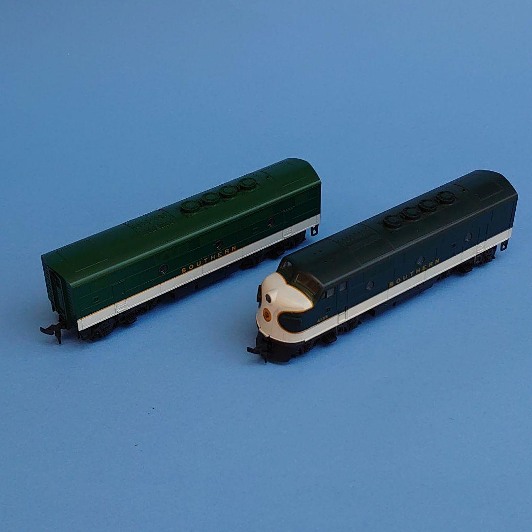 KATO HO アメリカ形DL F3 サザンA＋B(M無)2両セット