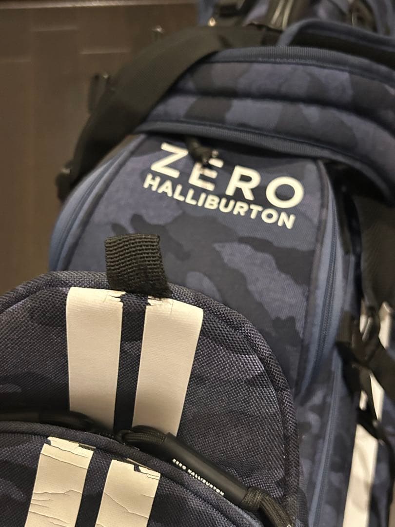 ZERO HALLIBURTON キャディバッグ ネイビー迷彩