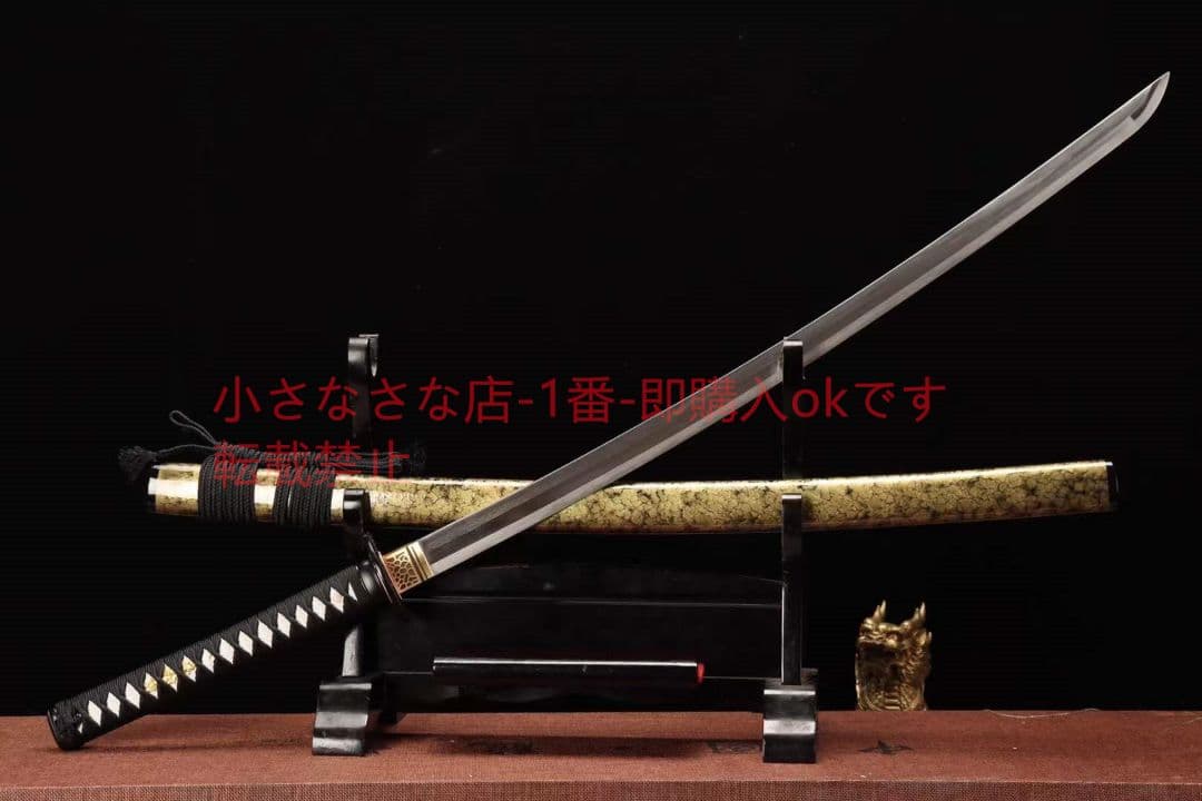 26寸百製鋼高性能研磨武士刀一九幽閻羅  古兵器 武具  日本刀 模造刀 居合刀