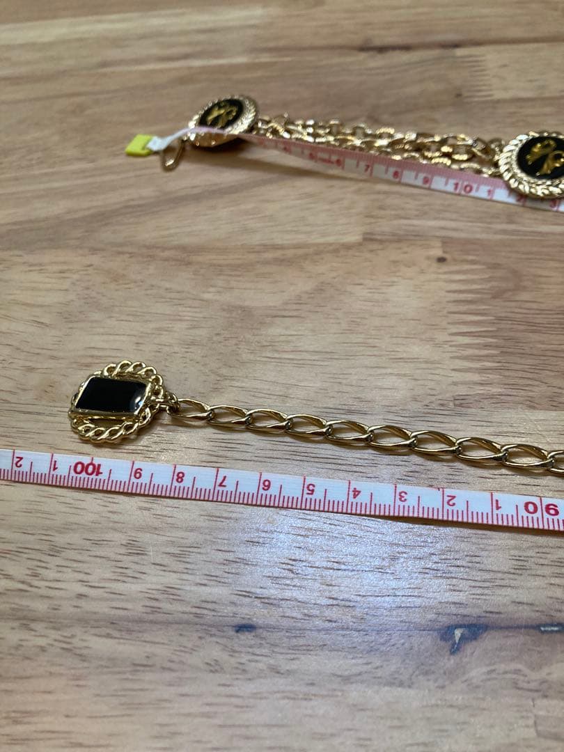 ダッフィー⭐︎ゴージャスゴールドカラーチェーン 多層デザイン ベルト