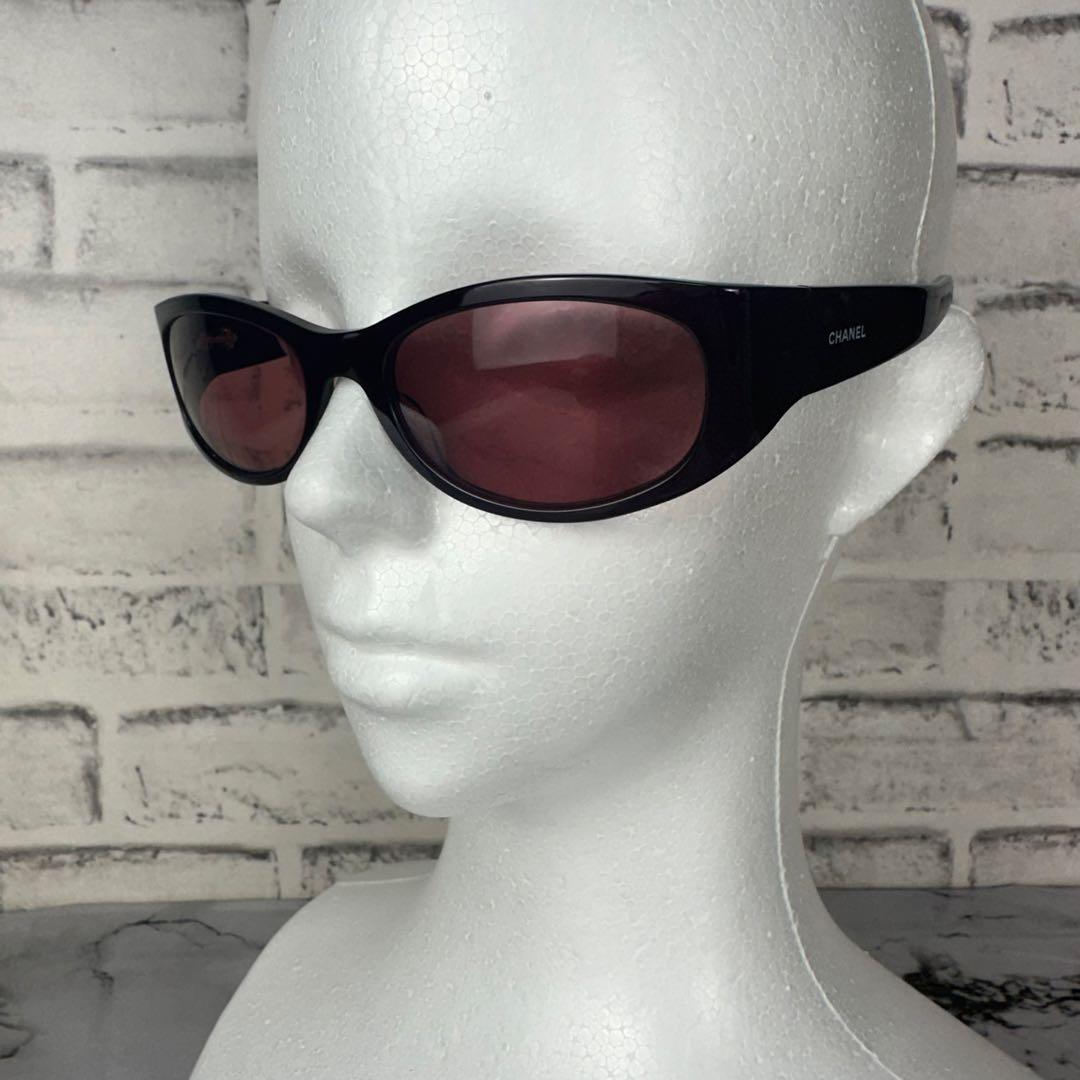 美品✨CHANEL シャネル 最高級サングラス サイドロゴ CC ココマーク刻印