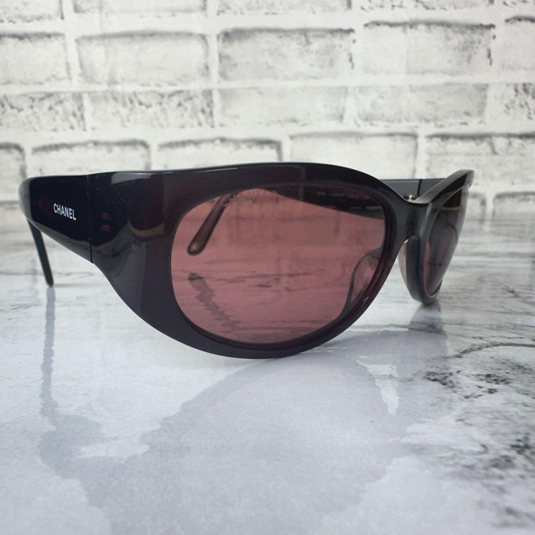 美品✨CHANEL シャネル 最高級サングラス サイドロゴ CC ココマーク刻印