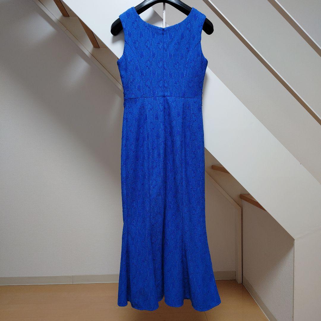 9号 M ヴァネッサハート マーメイド スクエア ワンピース ドレス ブルー