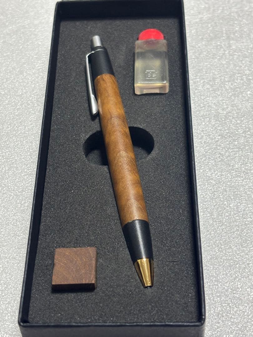 野原工芸　旧型シャープペンシル　チーク杢