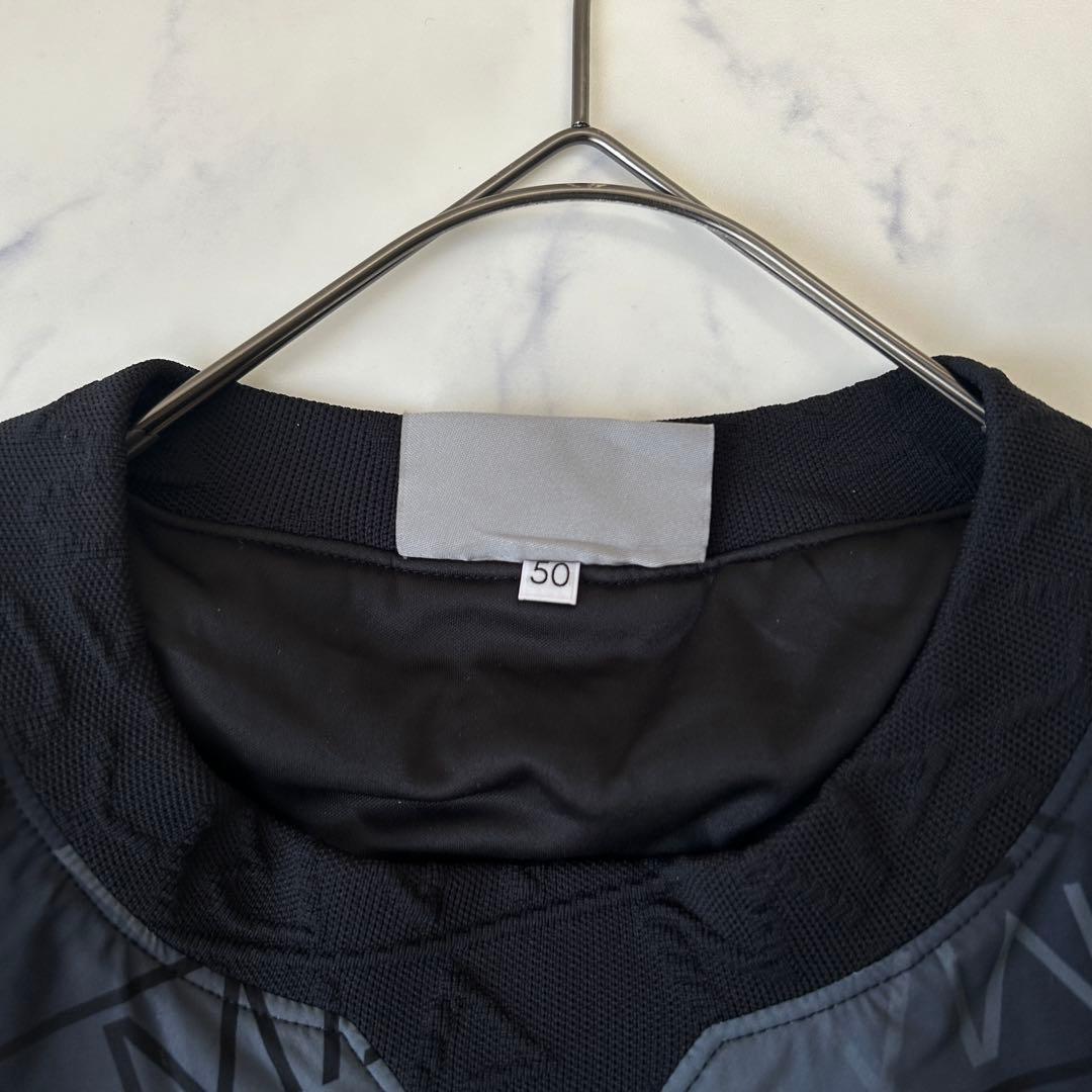 マークアンドロナ 2023年モデル プルオーバー スニード 中綿 総柄 黒