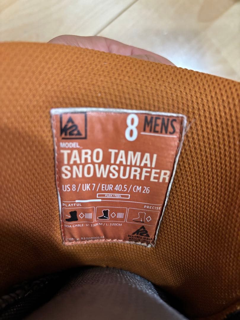 K2 スノーボードブーツ　 surfer TT