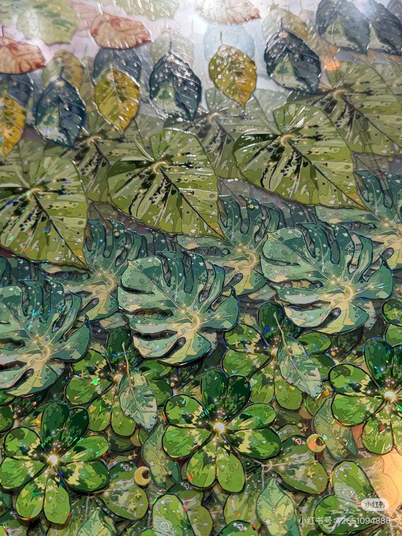 【9458】海外　マステ　3/5/巻　貝殻光マスキングテープ葉っぱ　植物　装飾系