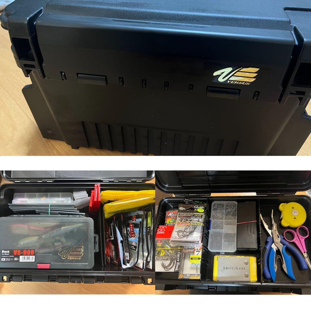 バス釣り　引退セット　バーサス入れ物付き　新品あり　約100個