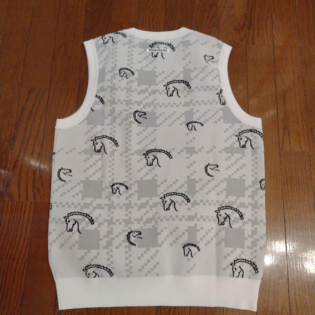 PEARLYGATES パーリーゲイツ ゴルフVネック ベスト馬模様
