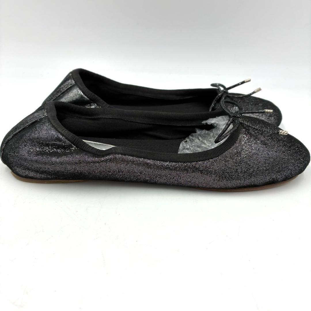 シャネル CHANEL バレエシューズ 37 23.5cm 黒 ブラック