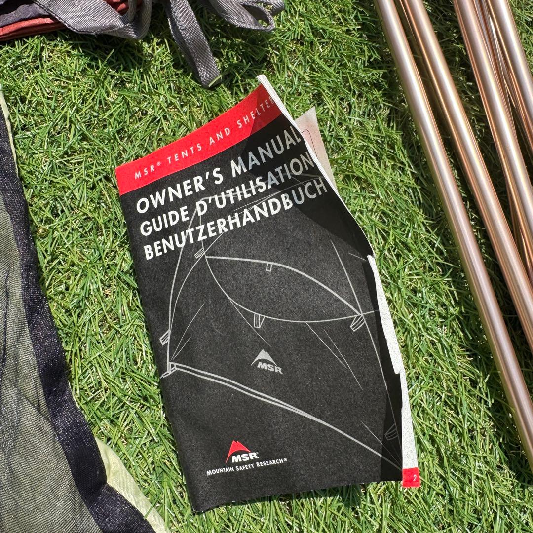 希少　MSR モールーム2P フットプリント　タグ付き