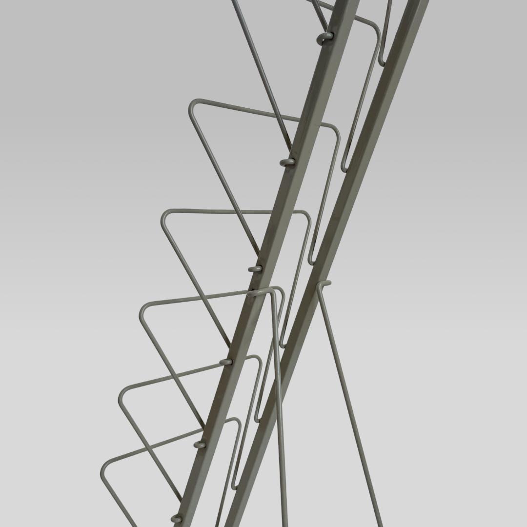 【US FURNITURE】公共用 インダストリアル パンフレットラック 本棚