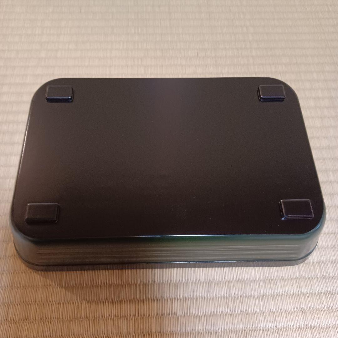 未使用　青漆　一閑塗　舟形　莨盆　即中斎好　表千家　桐箱有　茶道具　漆器　⑨