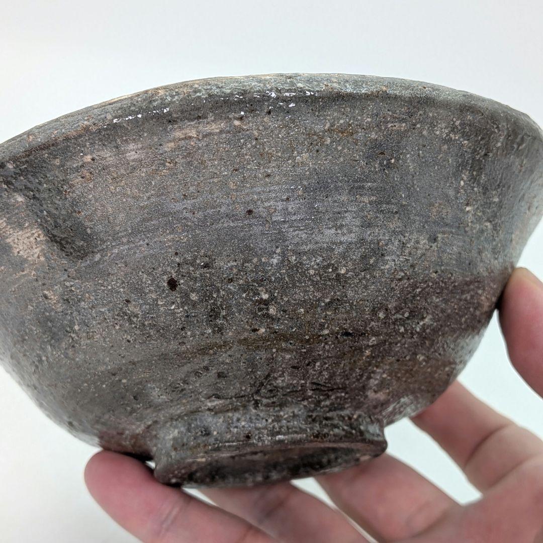 竹子窯 西川清翠 備前楽茶盌 共箱 抹茶碗 抹茶茶碗 茶道具 茶器 食器 平茶碗