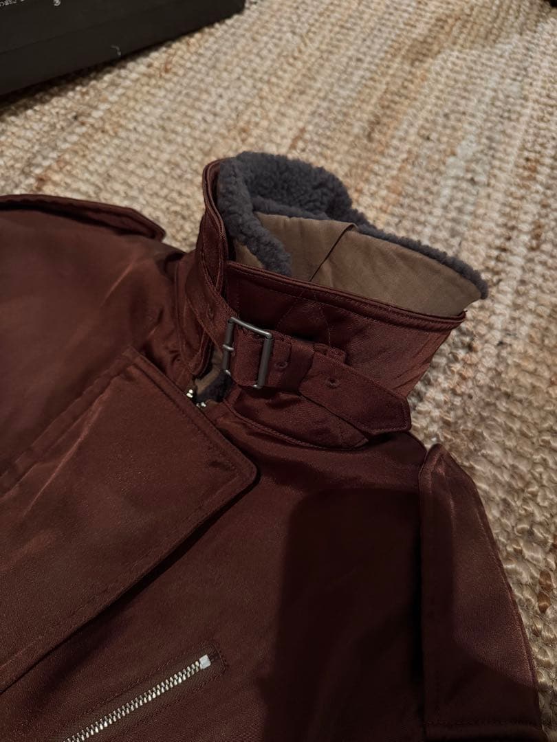 美品　6(ROKU)BOA COLLAR ZIP COAT/コート