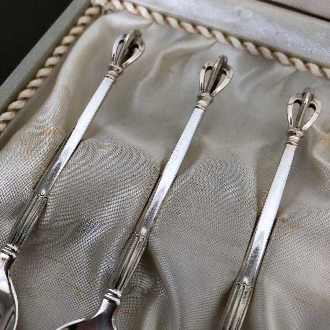 W&S.SORENSEN 純銀　クラウンスプーン6本　スターリングシルバー　銀製