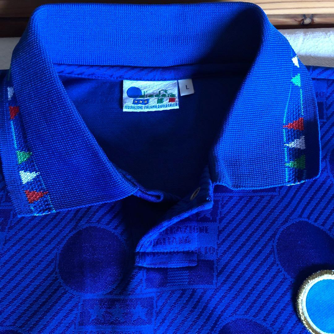 イタリア代表　バッジョ　94ワールドカップ　ホーム　ユニフォーム　イタリア製