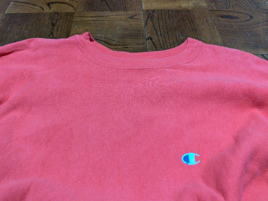 90’s チャンピオン リバースウィーブ 赤 USA製 刺繍タグ