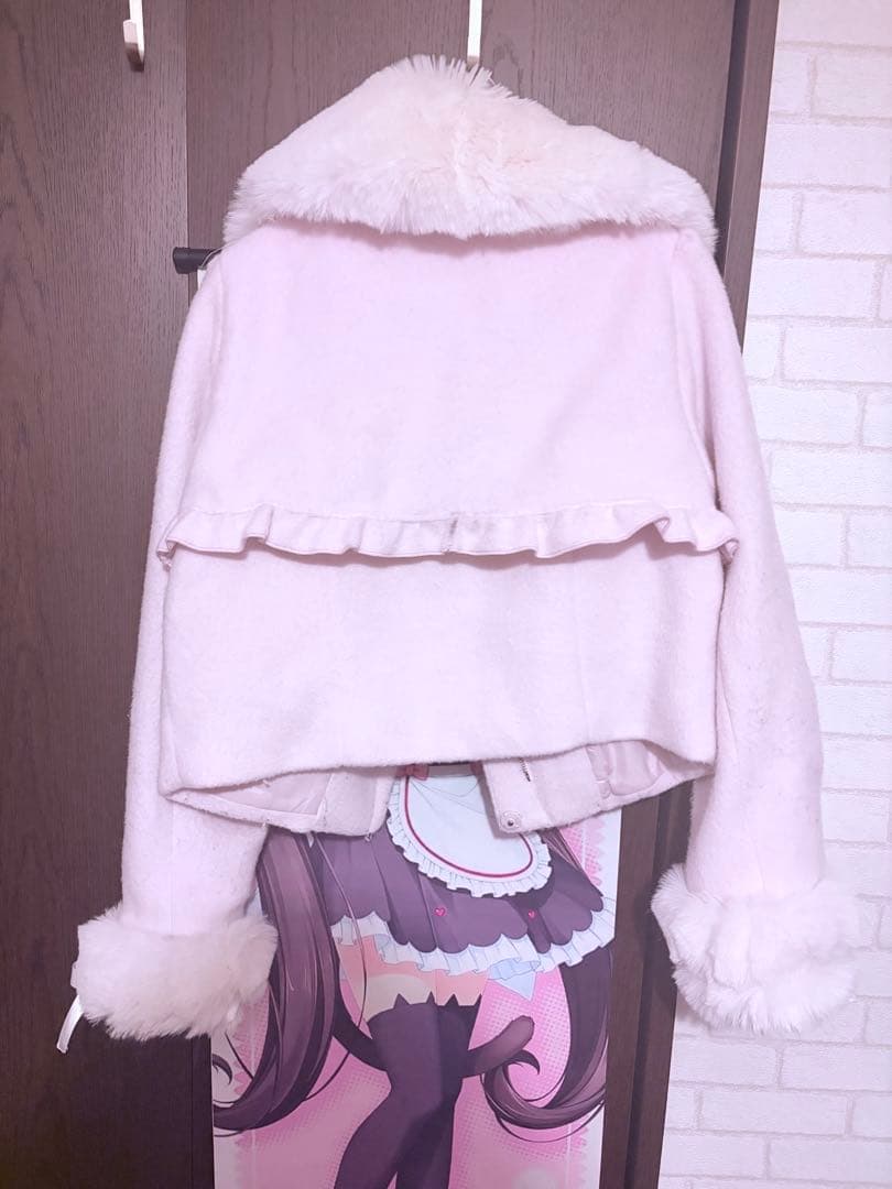 ♡ MARS さきまるちゃん リボンベルトショートコート ピンク♡