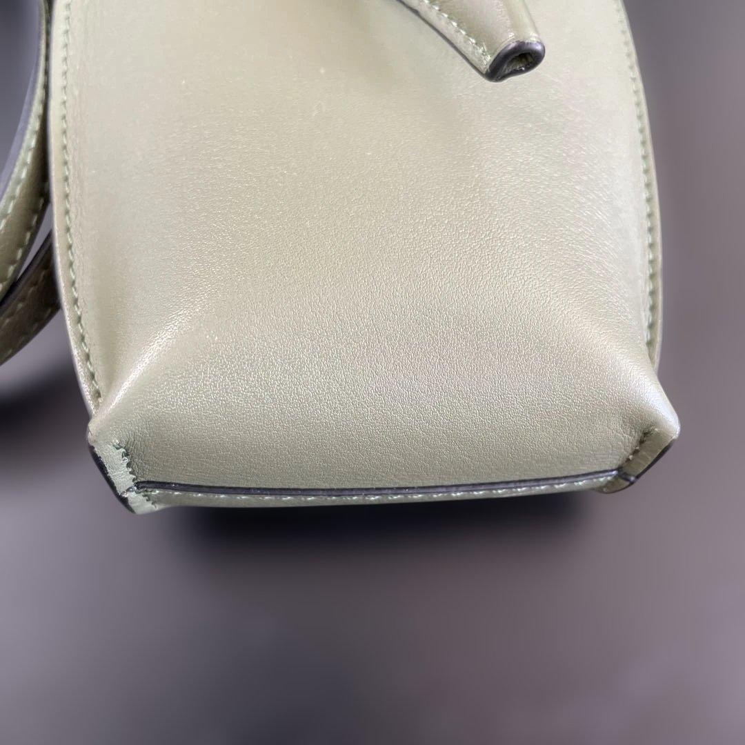 【ピノ】ロエベ　エレファント ポケット　ショルダーバッグ　グリーン