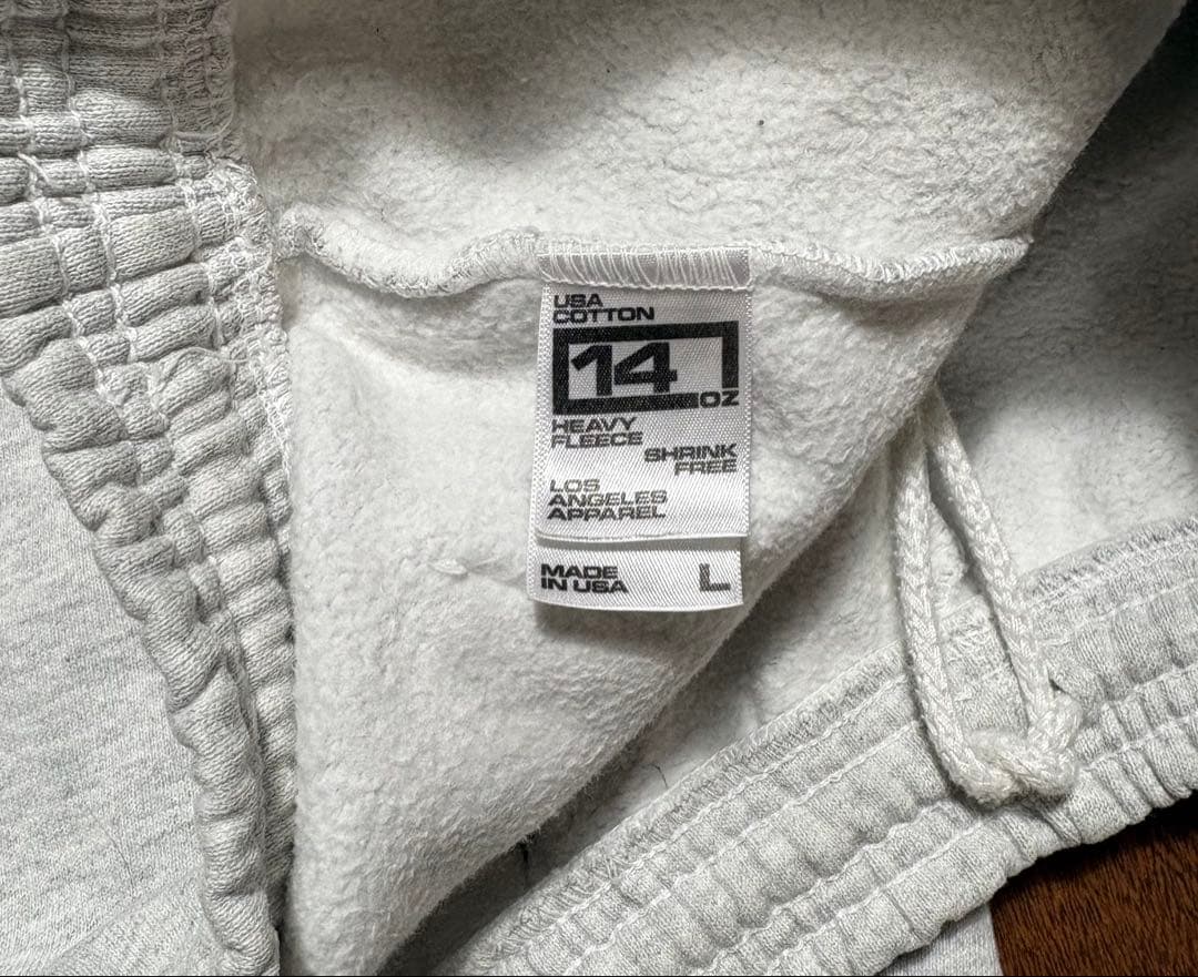 LOS ANGELES APPAREL 14OZ セット　フーディXL　パンツL