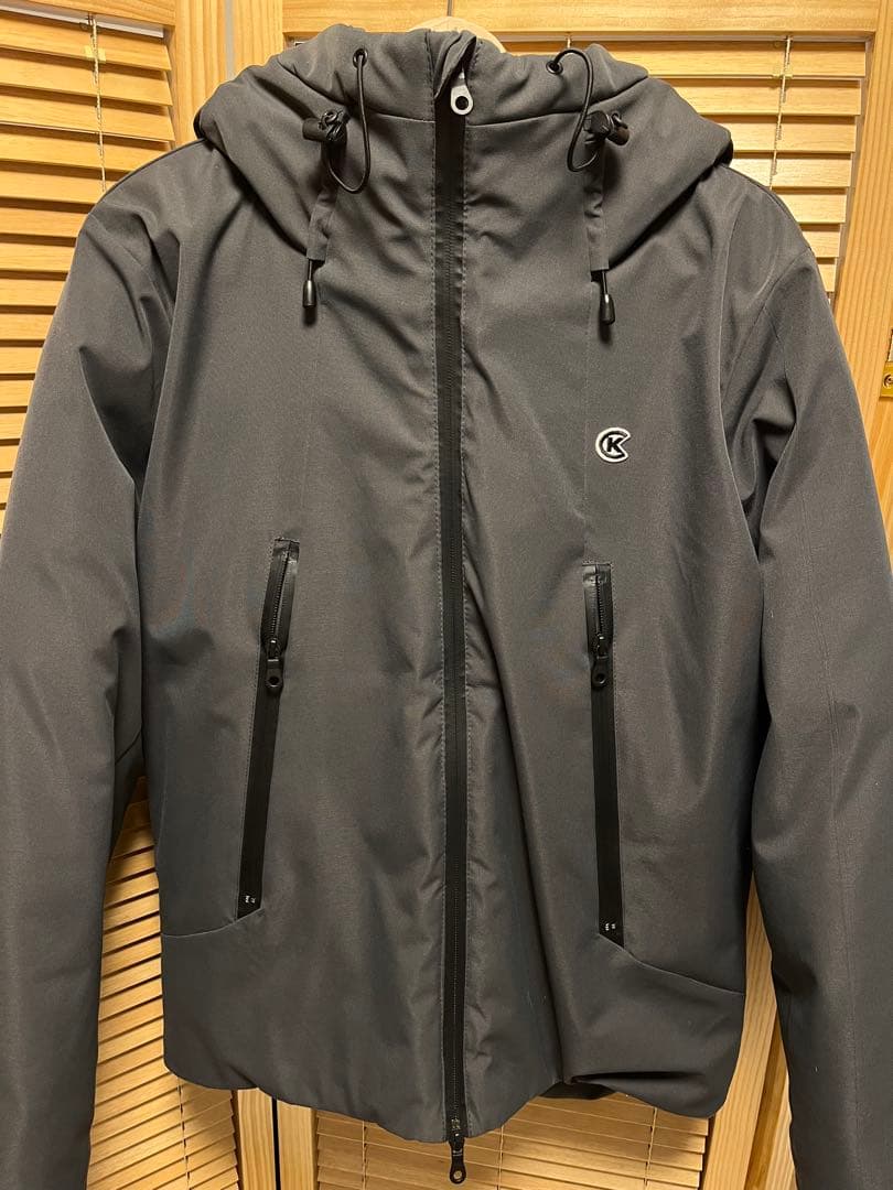 木梨サイクル　マウンテンダウンジャケット　チャコールMサイズ