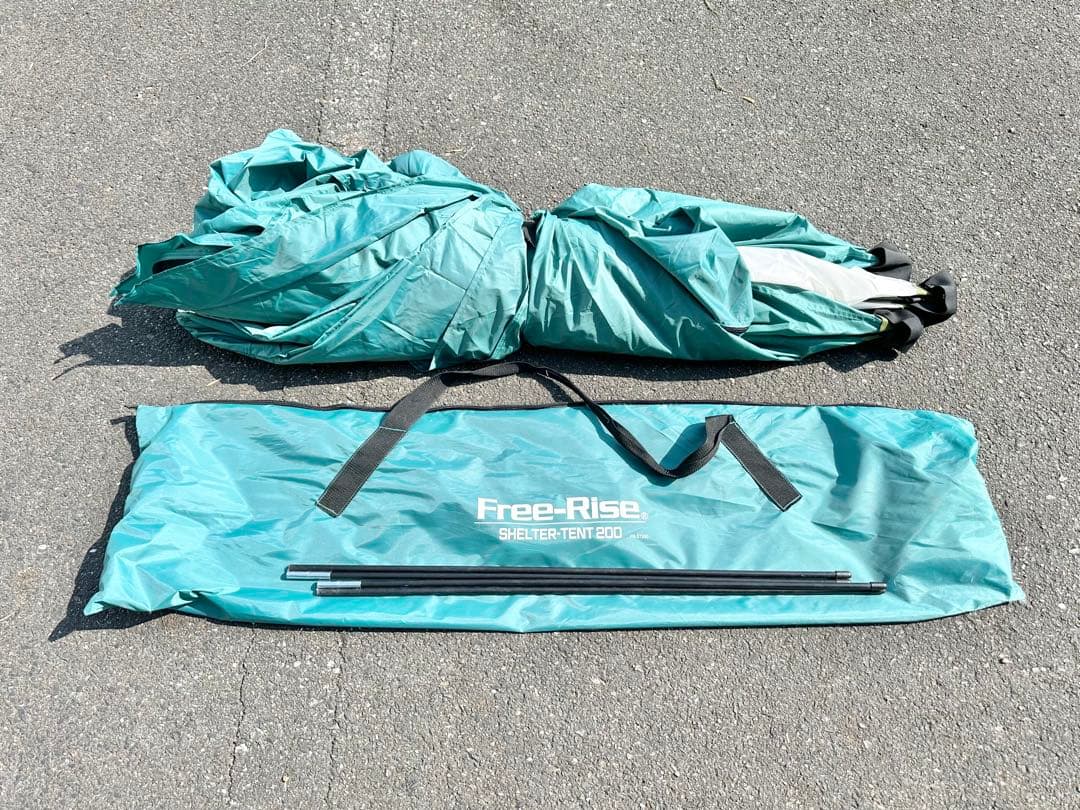 良品 Free-Rise シェルターテント200 避難用テント 個室テント ②