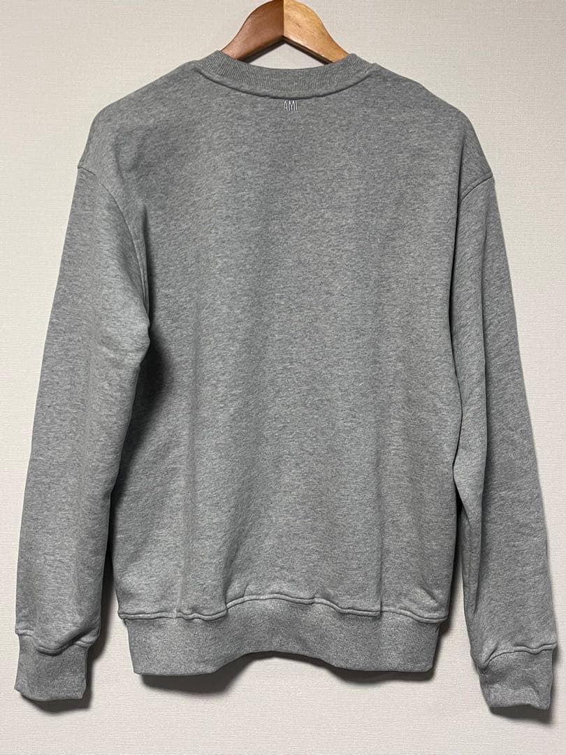 【新品タグ付き】AMI アミパリス グレー　スウェット トレーナー Mサイズ